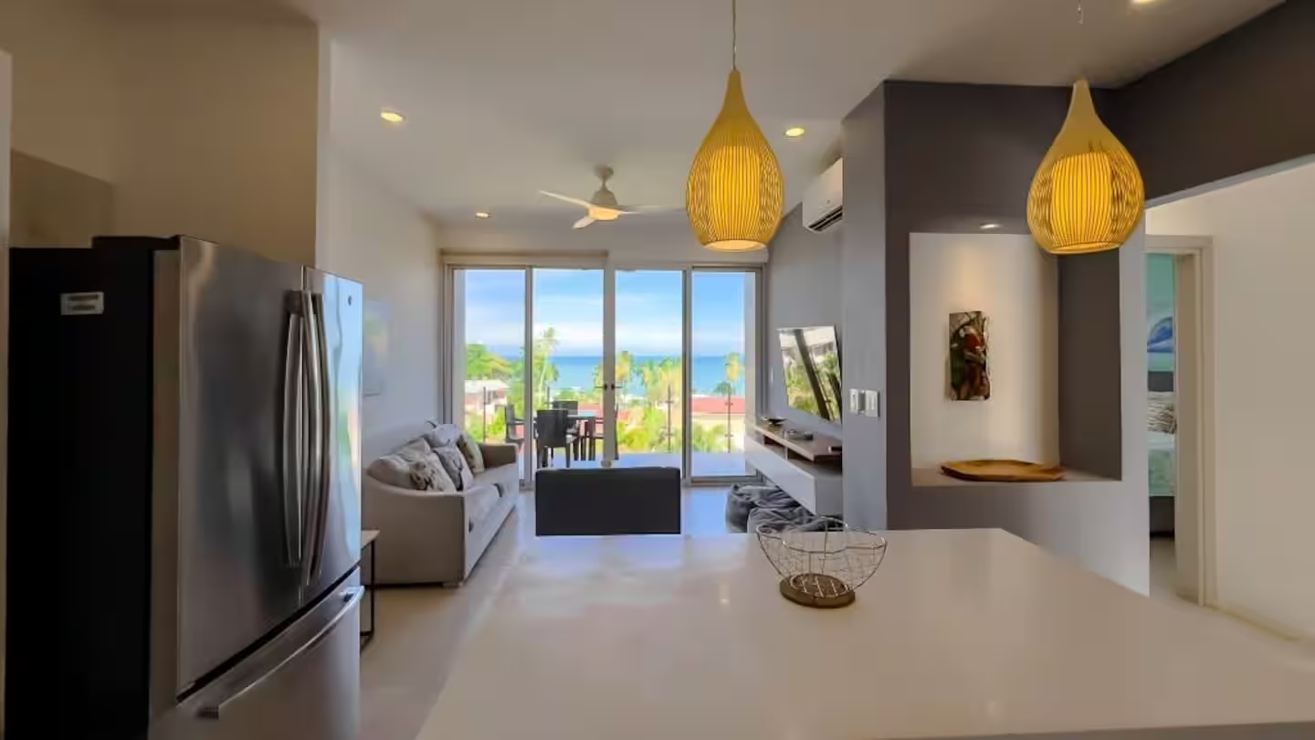 Kitchen and living room