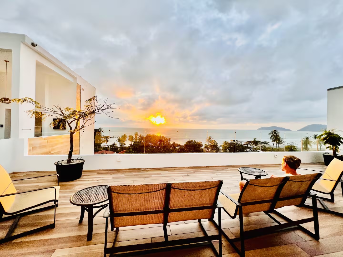 Rooftop sunset